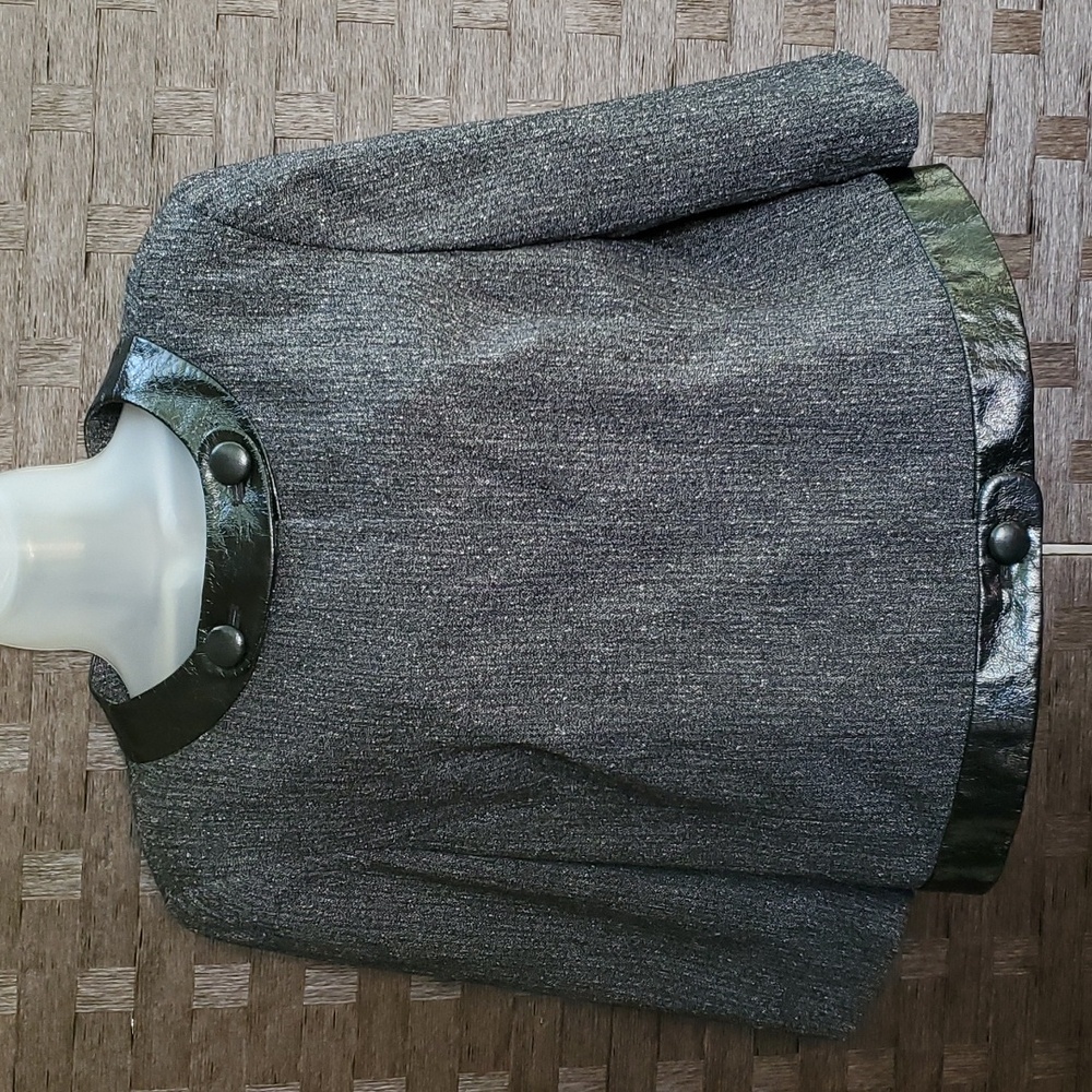 Worthington Jacket - Dark Gray, Black and White - Petite Large